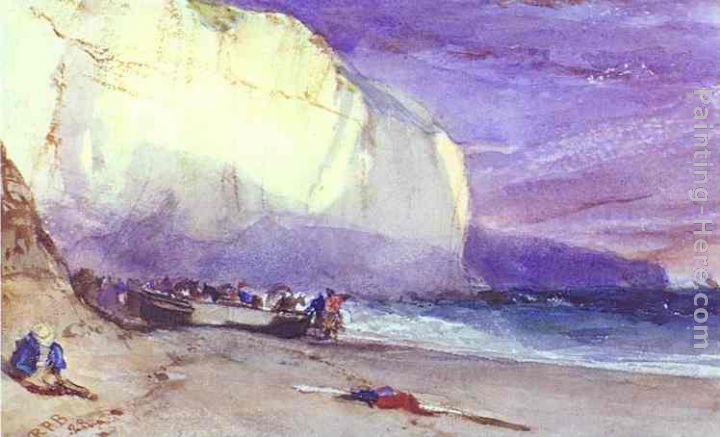 The Undercliff painting - Richard Parkes Bonington The Undercliff art painting